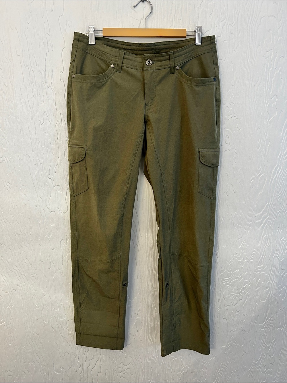 KUHL Freeflex Roll Up Pant Sz 10 Hiking Gorpcore Cargo Green